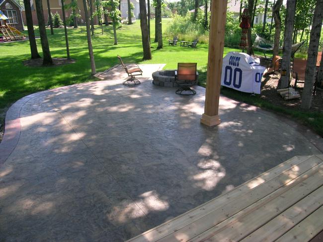 stamped patio